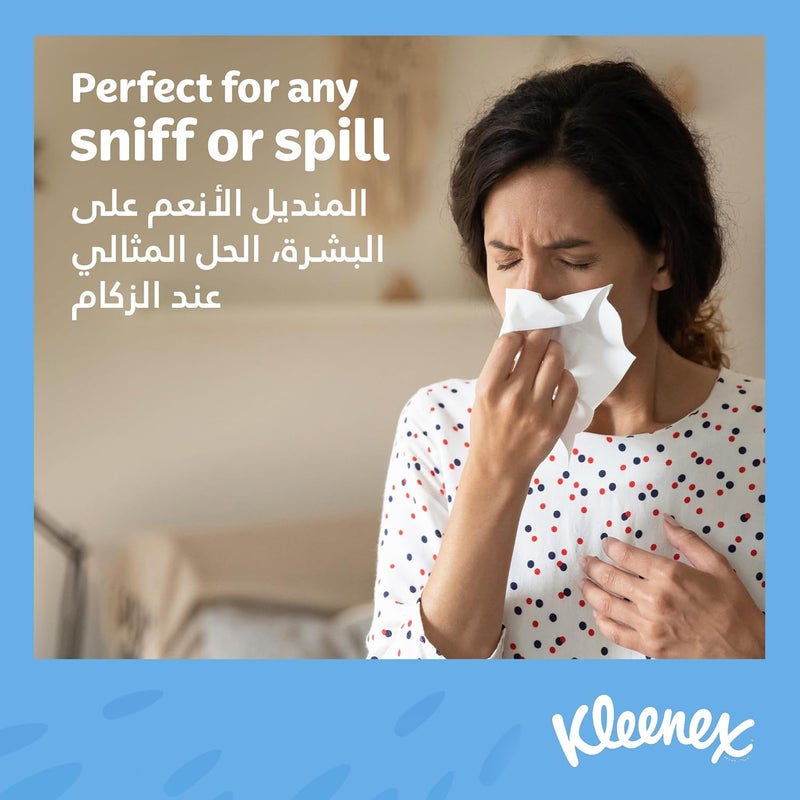 مناديل كلينكس للعناية اليومية بالوجه - عبوة من 5 علب - Image 4